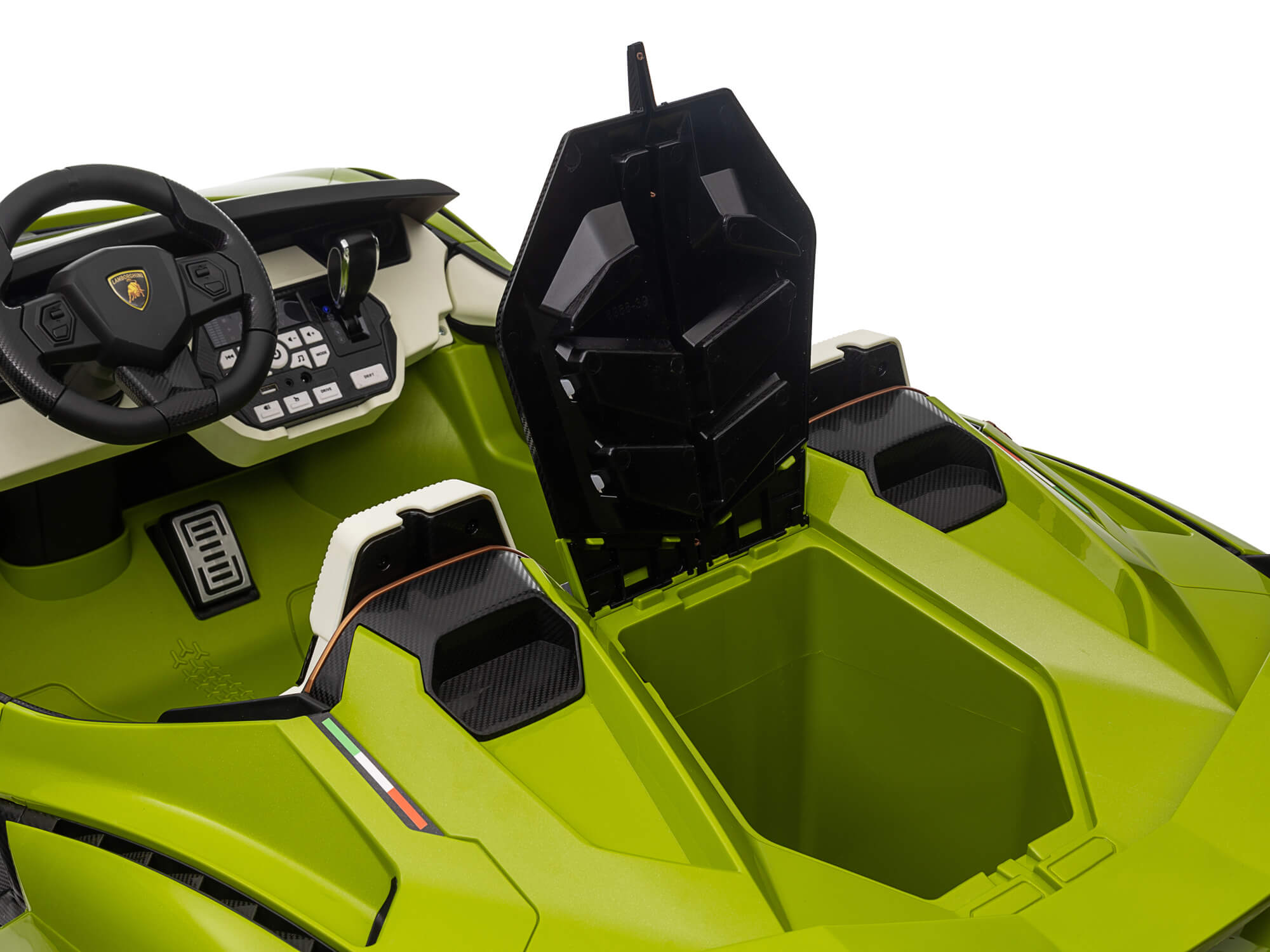 24V Lamborghini Sian Kids Electric Ride-On Car with Parent Remote Control - Green Two-Seater Toy Vehicle for Boys & Girls | Perfect for Birthday Gifts, Outdoor Play & Indoor Fun