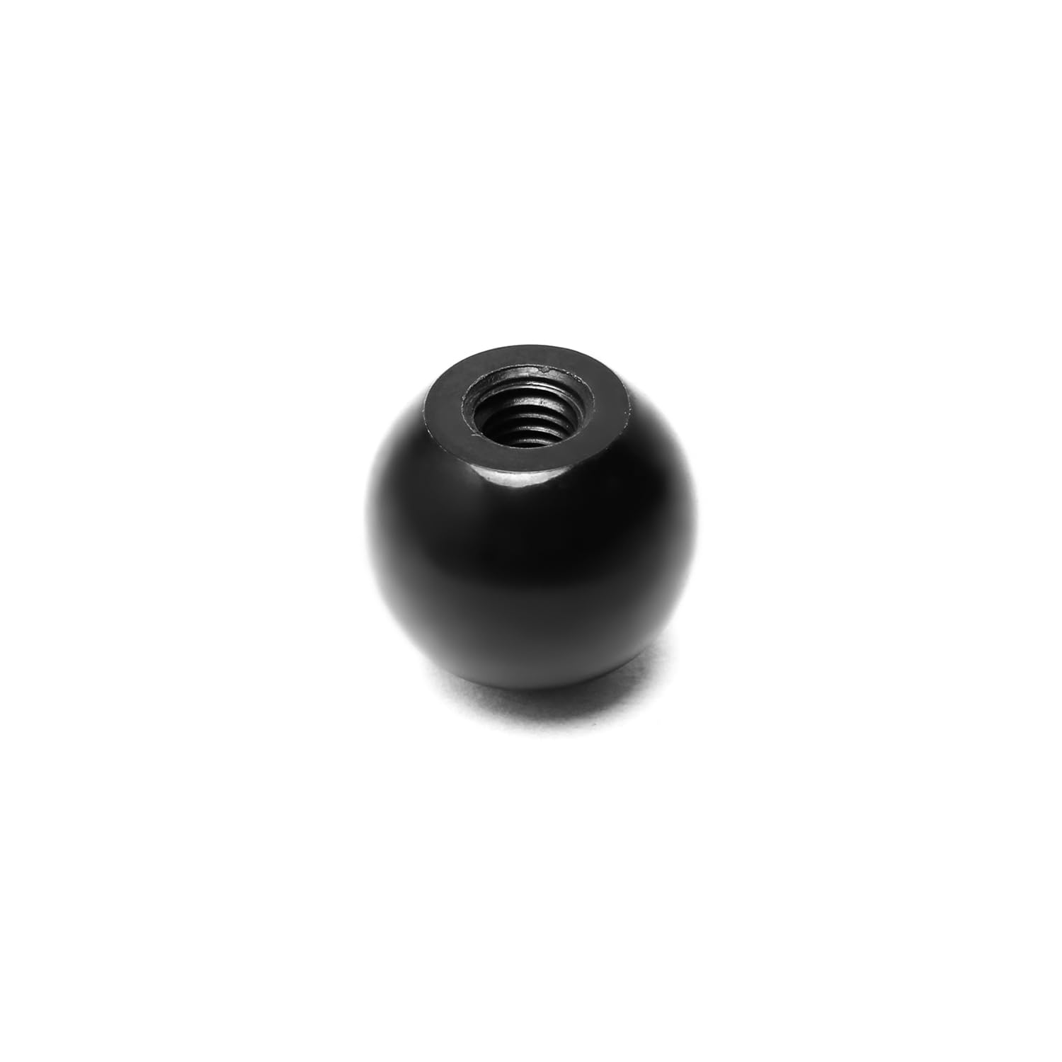 6Pcs M10 Female Thread Bakelite Ball Knob - 32mm Diameter Thermoset Spherical Handle with Smooth Rim (Black) - Durable Replacement for Lawn Mowers & Exercise Equipment - Perfect for DIY Repairs and Machinery Upgrades