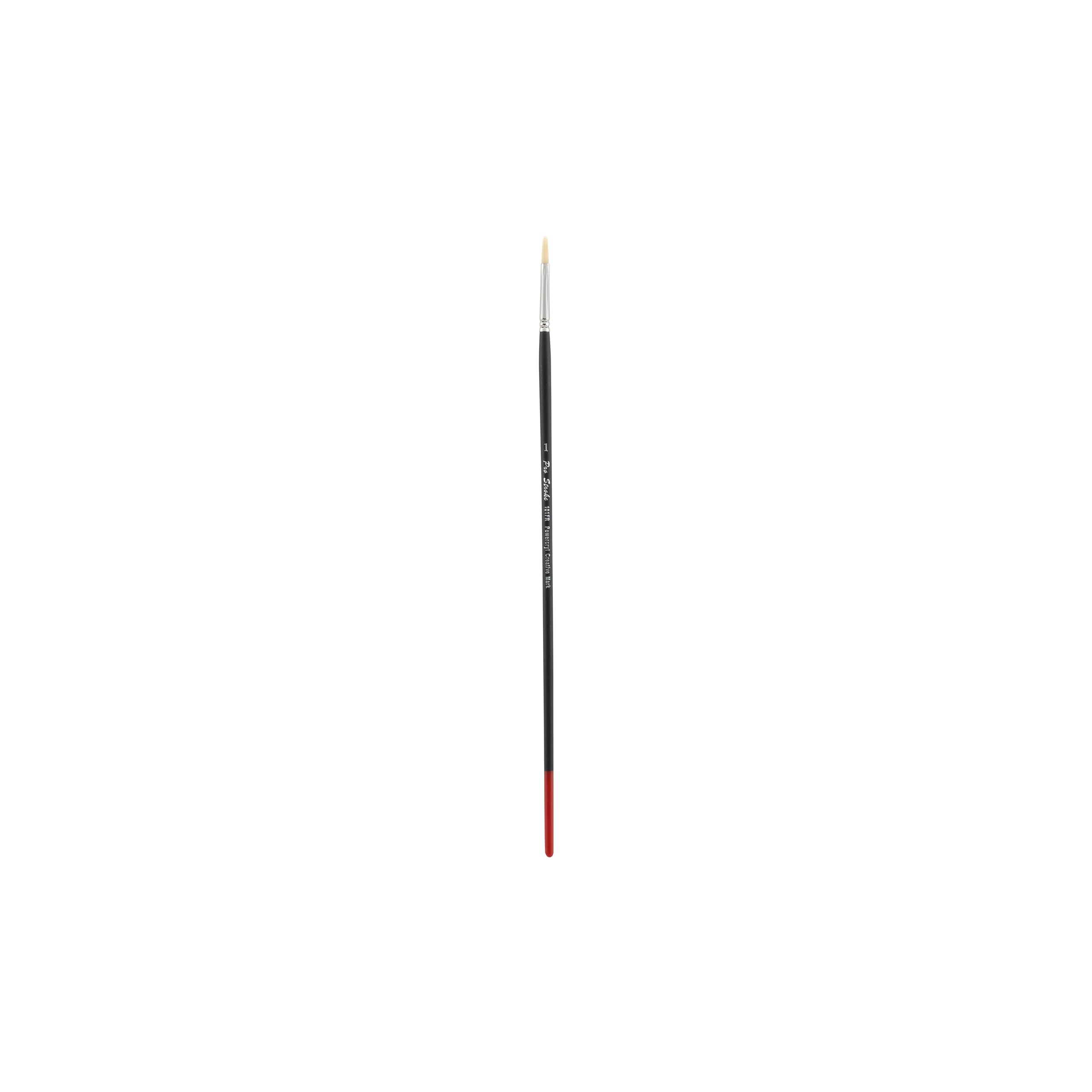 Creative Mark Powercryl Ultimate Acrylic Paint Brushes - Filbert #1, Professional Artist Paint Brushes for Heavy Acrylics & Water-Soluble Oils, 3 Synthetic Hair Diameters for Fine Control - Perfect for Canvas Painting, DIY Art Projects & Home Decor