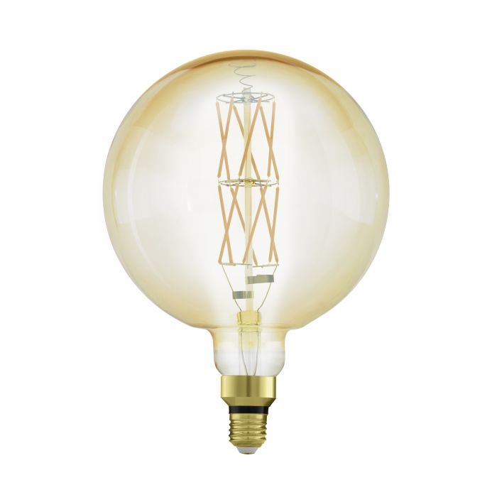 8W E27 2100K Dimmable LED G200 Amber Light Bulb - Warm White Vintage Edison Bulb for Home Decor, Restaurants, and Cozy Ambiance Lighting