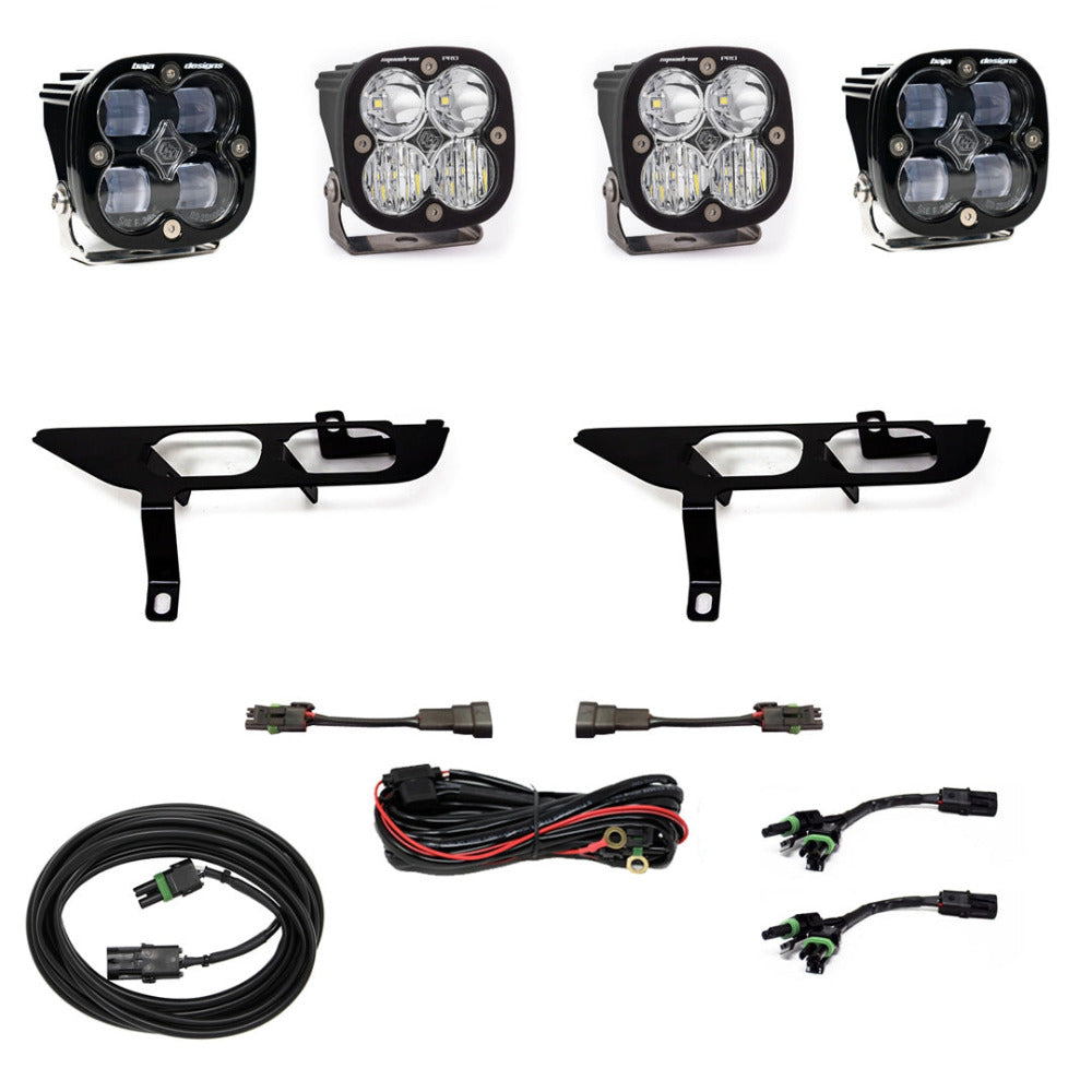 2021-2023 Ford F150 Baja Designs Squadron Sport LED Fog Light Kit - No DRL (Daytime Running Lights) | Off-Road Lighting Upgrade for Enhanced Visibility in Fog & Night Driving