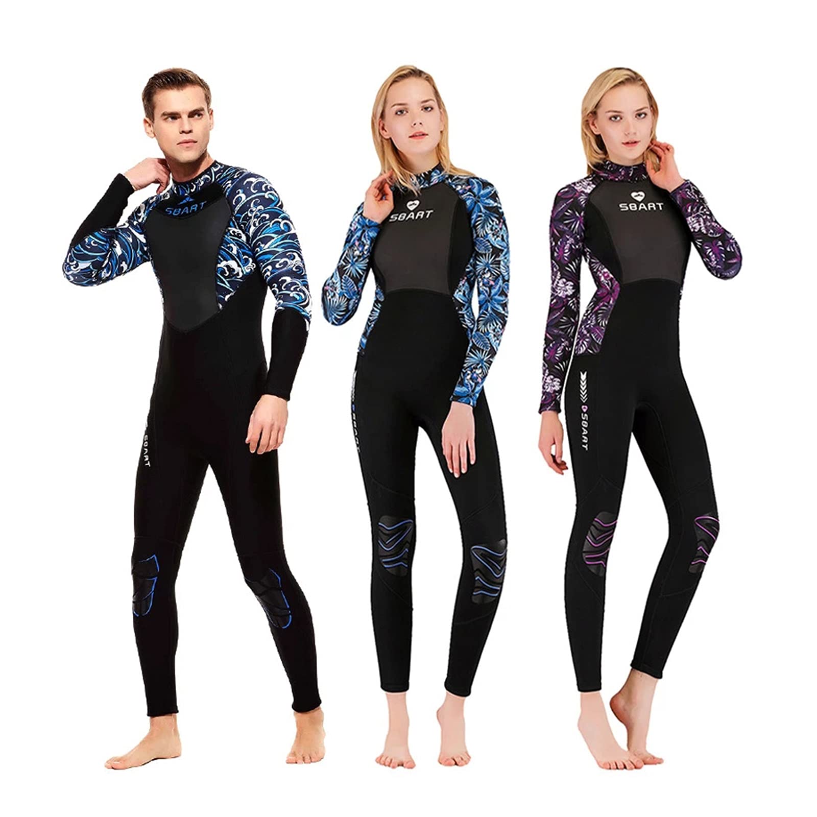 3mm Neoprene Women's Wetsuit - Full Scuba Diving Suit with Long Sleeves & Back Zip for Surfing, Swimming & Water Sports | Keep Warm in Cold Waters for Scuba Diving, Snorkeling & Surfing Adventures