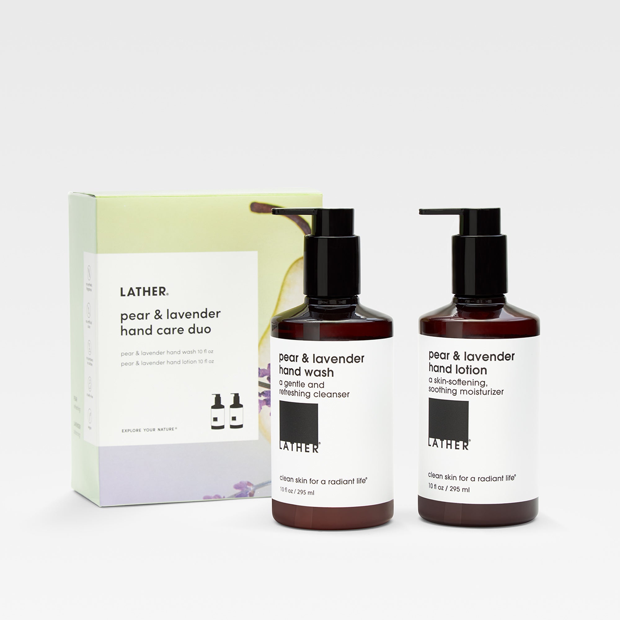 Pear & Lavender Hand Cream & Lotion Set - Moisturizing Hand Care Duo for Dry Skin - Perfect for Gifting, Travel & Daily Hydration
