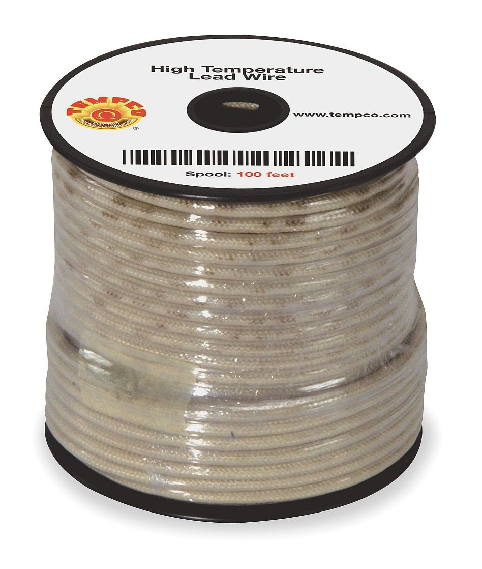 High Temperature Resistant 16AWG Lead Wire - 250ft Natural Color for Industrial, Automotive & Electrical Applications