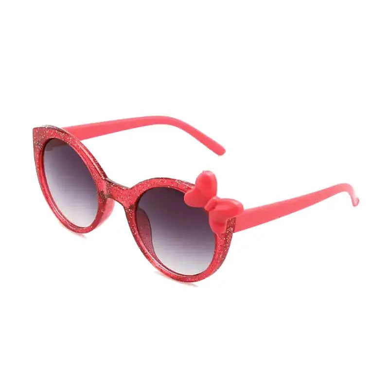 UV Protection Kids Sunglasses with Minnie Mouse Bow - Stylish & Safe for Outdoor Play, Beach, and Sunny Days