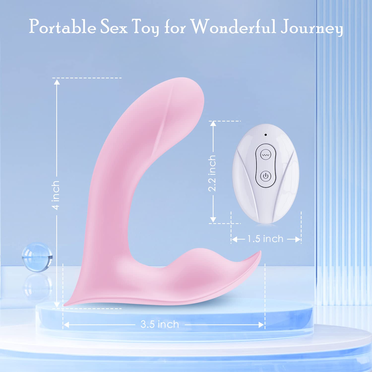 Premium G-Spot & Clitoral Stimulator Vibrator for Women - Wearable Adult Sex Toy with 10 Vibration Modes, Quiet Anal Dildo for Solo Play & Couples Intimacy - Perfect for Discreet Pleasure & Spicy Bedroom Adventures