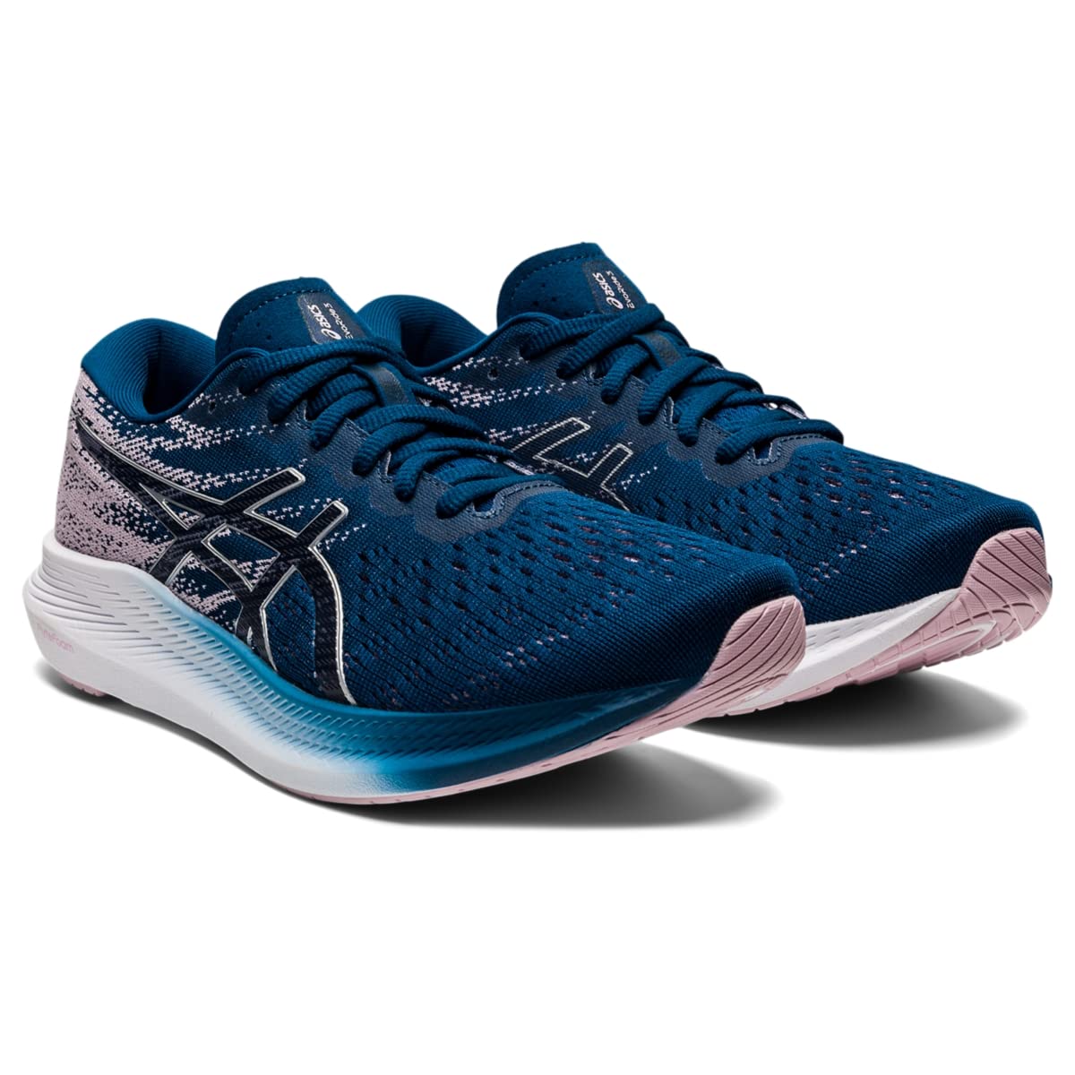 ASICS Women's EvoRide 3 Running Shoes - Lightweight & Cushioned for Road Running, Gym Workouts & Daily Wear - Size 7 - MAKO Blue/Pure Silver