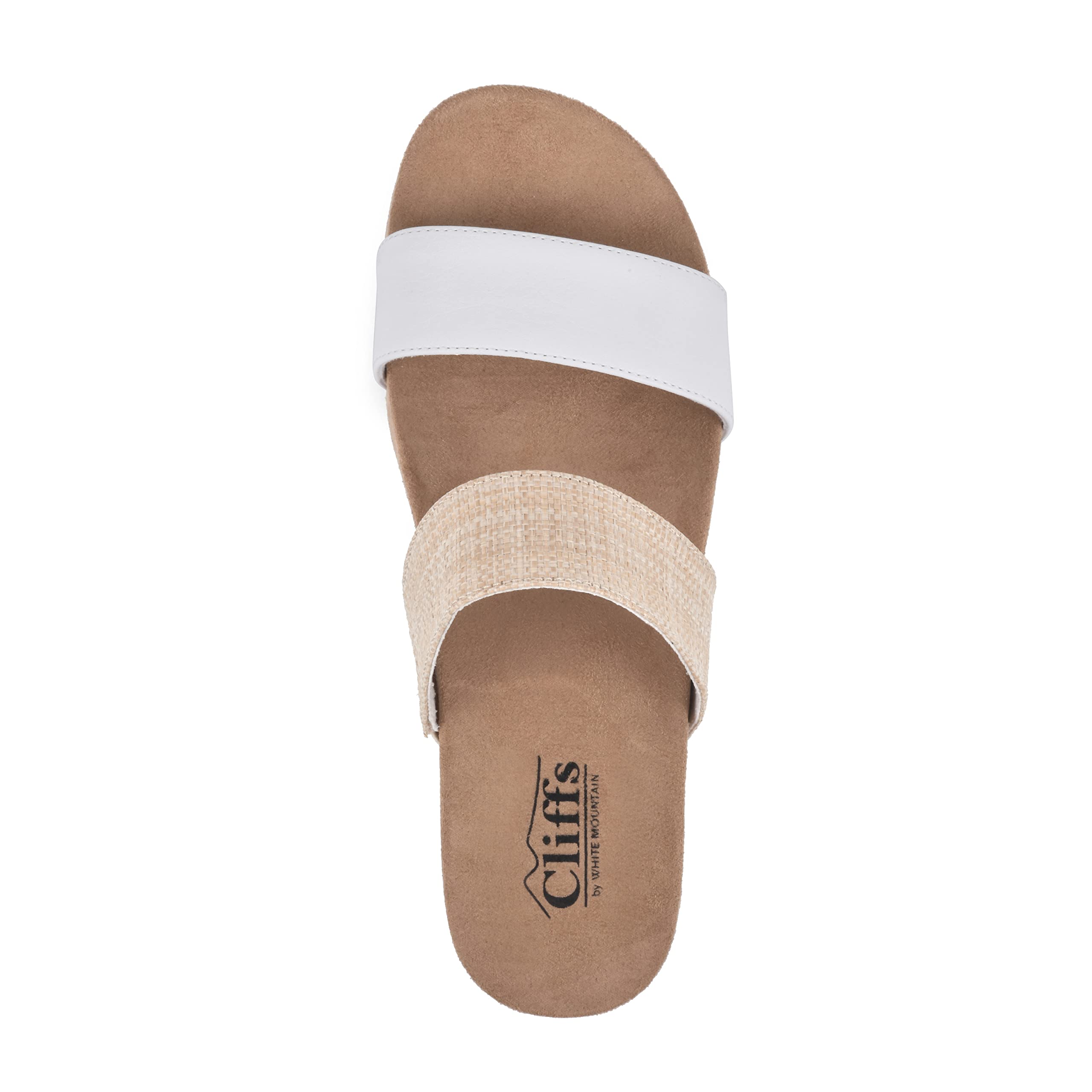White Mountain Women's Tahlie Slide Sandals - Comfortable Summer Beach Sandals