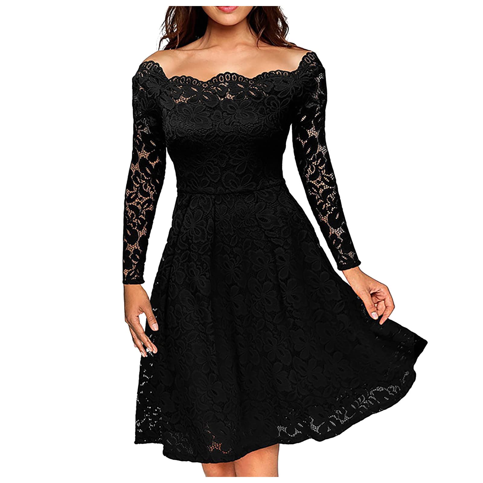Elegant Fall Dresses for Women 2023 - Long Sleeve V-Neck Sequin Mini Dress for Cocktail Party, Prom & Homecoming | Sexy Evening Gown for Date Night & Special Occasions