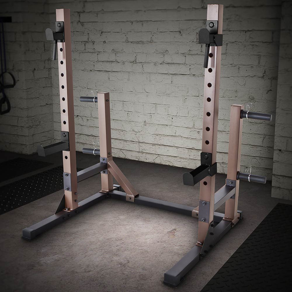 SteelBody STB 70105 Heavy Duty Squat Rack & Power Cage - Home Gym Equipment for Weight Lifting, Strength Training & CrossFit Workouts | Perfect for Garage & Basement Gym Setup