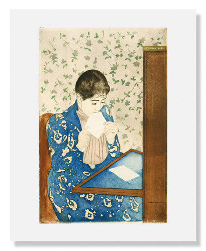 Mary Stevenson Cassatt 'The Letter' Art Print - Famous Impressionist Painting Reproduction for Home & Office Decor