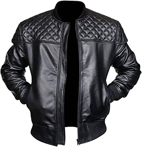 Black Bomber Biker Jacket