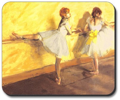 Degas Dancers at Bar Art Mouse Pad - Non-Slip Rubber Base for Office & Gaming Desks - Perfect for Computer Work, Gaming, and Home Office Use
