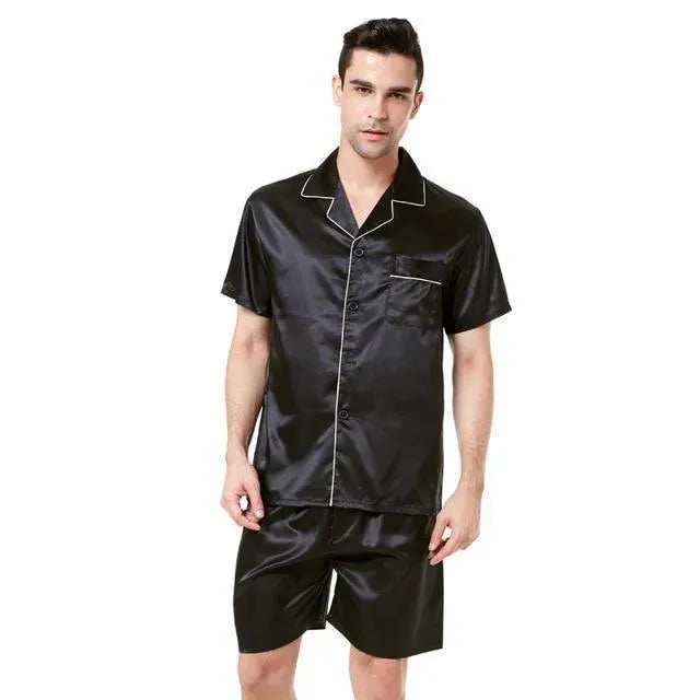 Comfortable Men's Pajama Set - Soft Cotton Sleepwear for Lounge & Nightwear - Perfect for Relaxing at Home, Bedtime & Sleepovers
