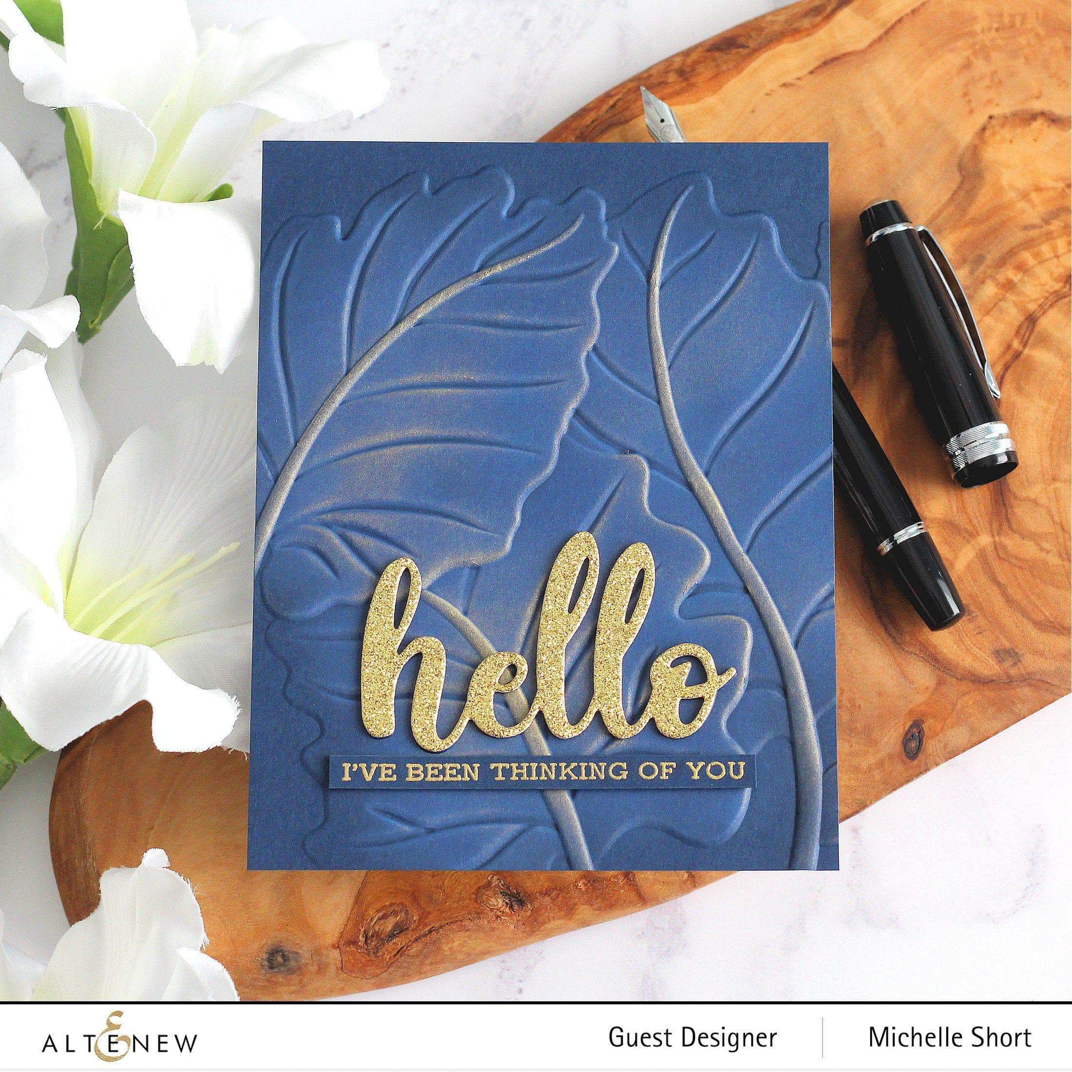 Alocasia 3D Embossing Folder for Card Making - Tropical Leaf Design DIY Scrapbooking & Paper Crafting Supplies for Greeting Cards, Invitations, and Home Decor