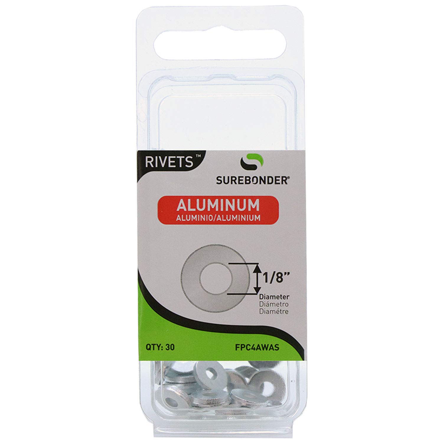 FPC4AWAS Short Blind Rivet Washer - Aluminum Alloy Fastener for Sheet Metal, Automotive & DIY Projects | Secure & Durable Construction Hardware