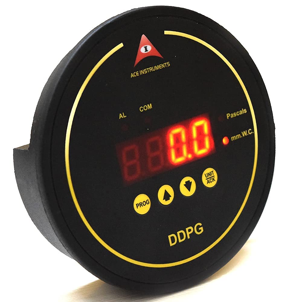 Hospital Room Pressure Monitor with Calibration Certificate - Accurate Airflow Measurement for Isolation Wards, ORs & Cleanrooms