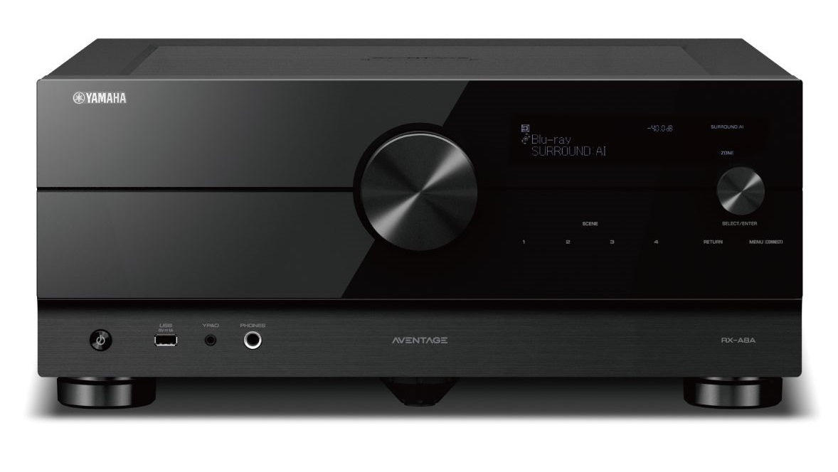 Yamaha RX-A8A 9.2-Channel AV Receiver - Premium Home Theater Sound System for Movies, Music & Gaming (Open Box)