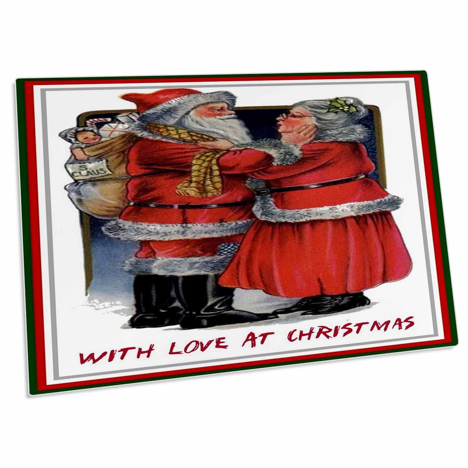 3dRose Christmas Love Desk Pad Place Mats (dpd-78762-1) - Festive Holiday Table Decor for Dining, Parties & Home Decor