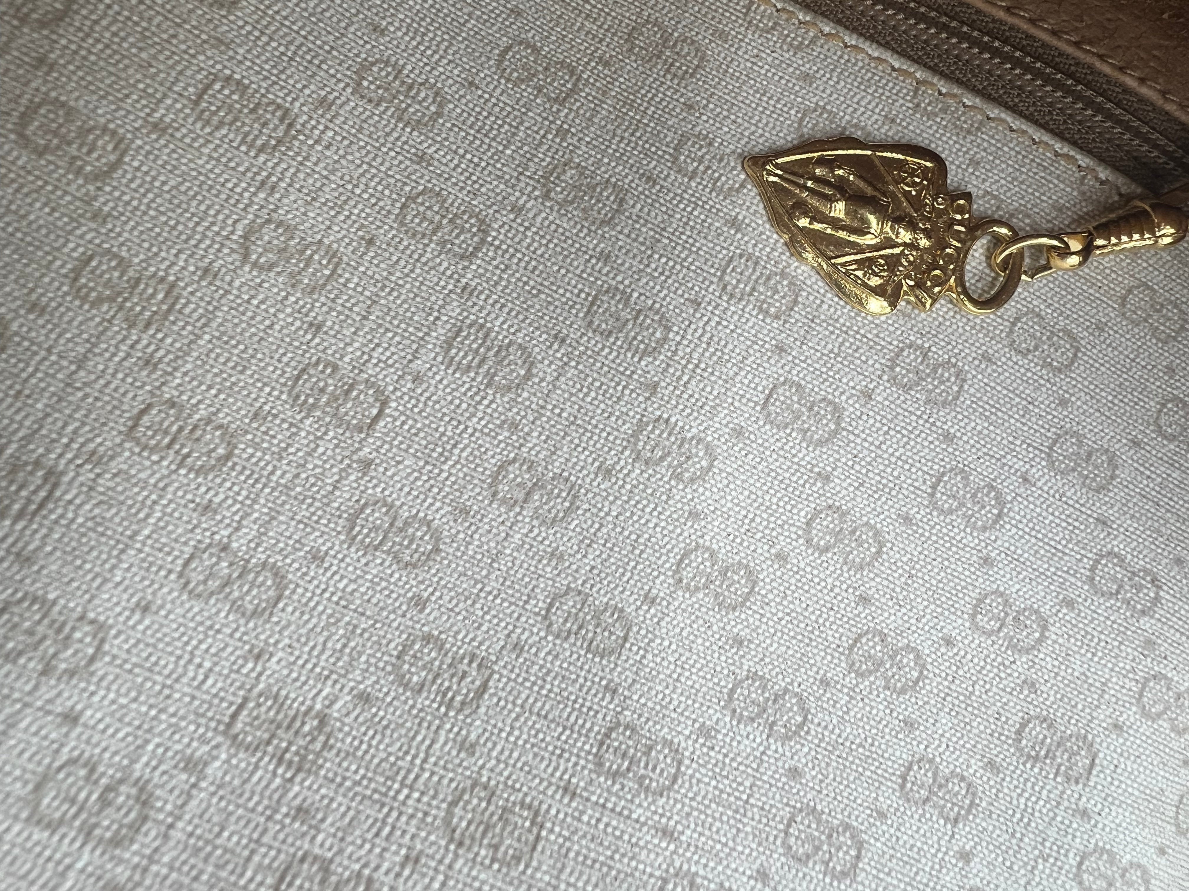 Authentic Gucci Vintage GG Crossbody Shoulder Bag in Cream Tan - Luxury Leather Handbag for Women, Perfect for Date Night & Evening Events