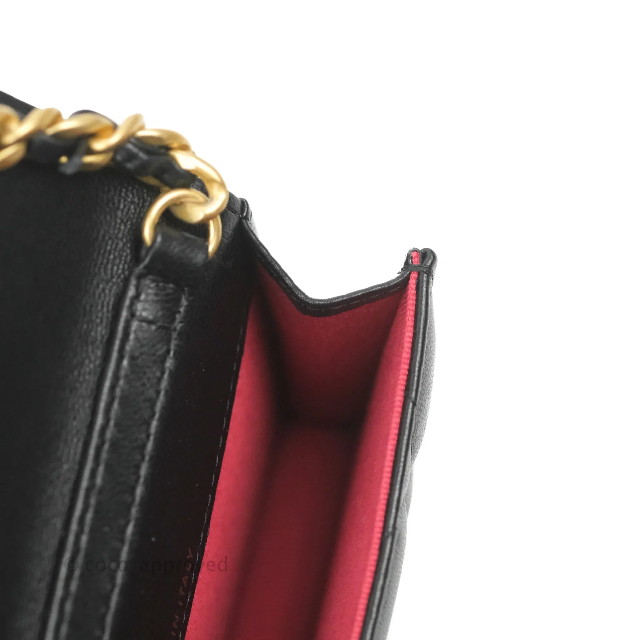 Chanel 19 Card Holder With Chain Black Mixed Hardware - Luxury Wallet for Women - Perfect for Everyday Use, Travel & Special Occasions