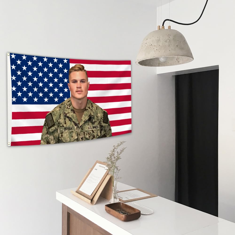 Zach Bryan American Flag 3x5 Ft - Patriotic Decor with 4 Brass Grommets for Wall, Dorm Room, College Bedroom & Party - Funny Banner Poster for Fans | Perfect for Game Day, Tailgating & Home Decor