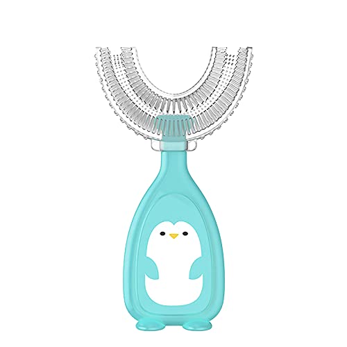 Soft Silicone U-Shaped Kids Toothbrush for Ages 2-12 | Gentle Whole Mouth Cleaning | Perfect for Toddlers & Children's Daily Oral Care | Bathroom & Travel Essential