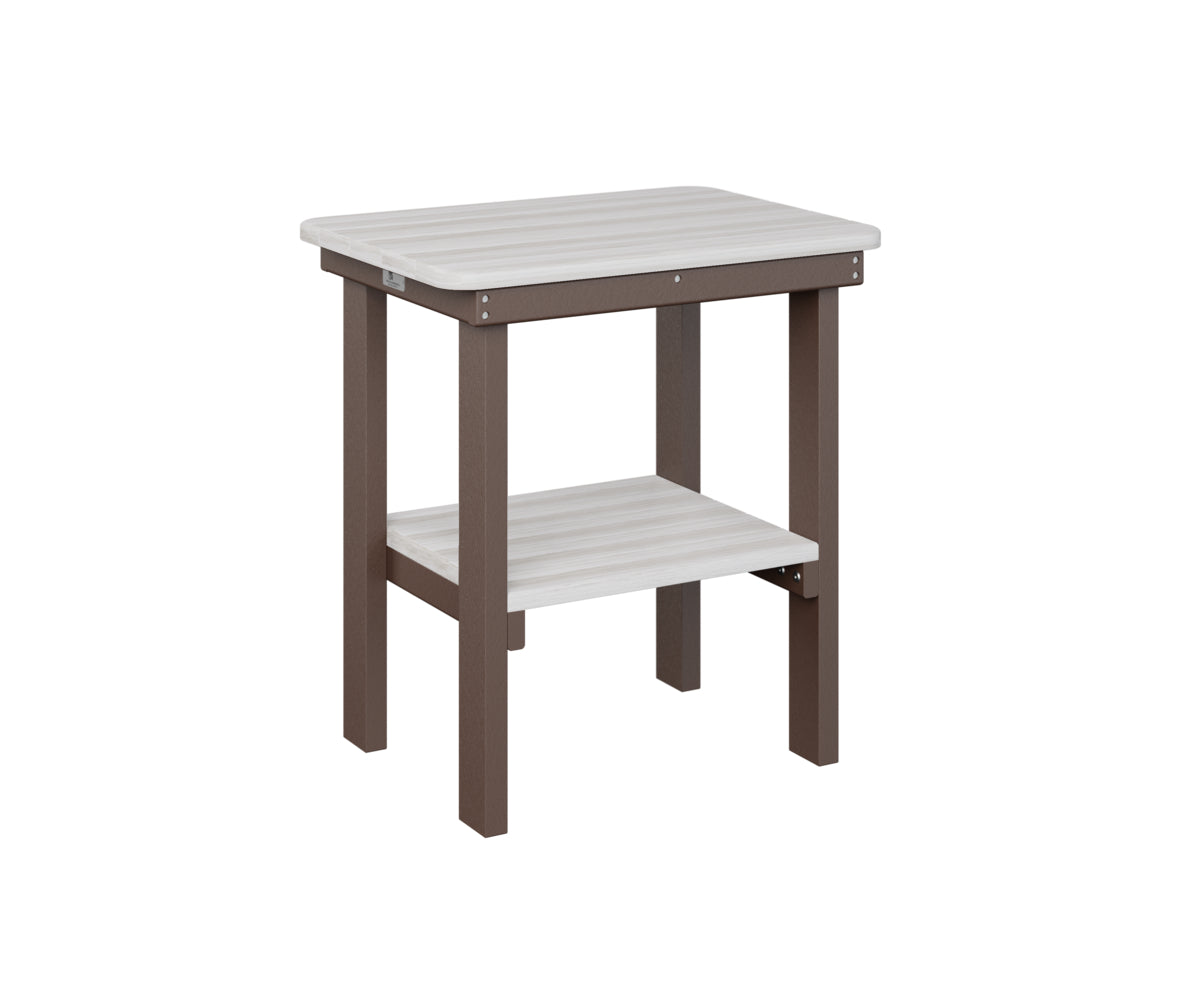 Berlin Gardens Rectangle End Table - Dining Height Side Table for Patio, Living Room & Outdoor Use