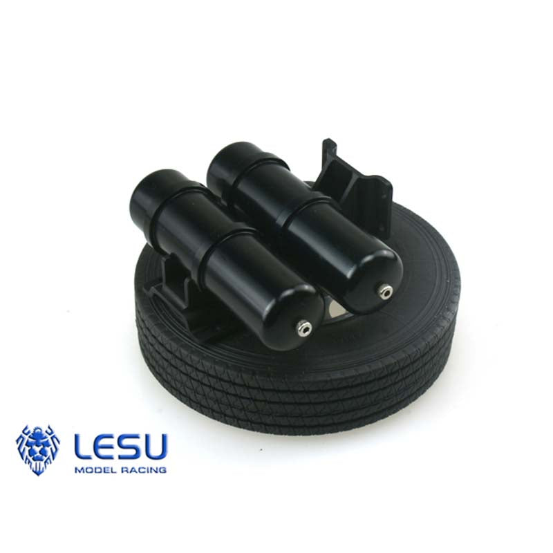 1/14 LESU700 RC Tractor Truck Metal Bumper & Wheel Carrier - DIY Model Dumper Accessory for RC Construction Vehicles - Perfect for Off-Road Crawling & Heavy Duty Simulation Play