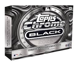 2025 Topps Chrome Black Hobby Box - Premium Baseball Trading Cards Collection for Collectors & Investors - Perfect for Sports Memorabilia Displays & Card Trading Events