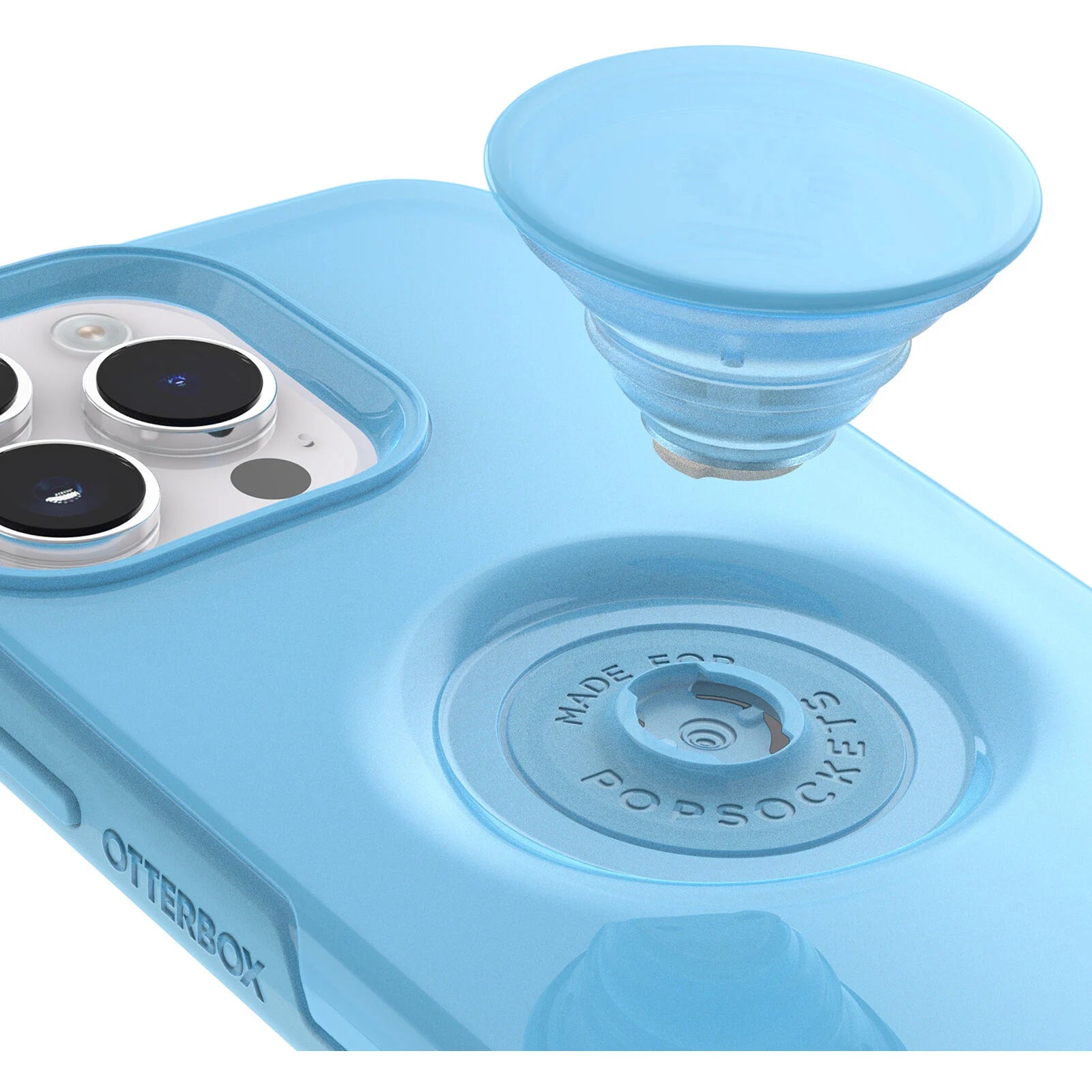 iPhone 14 Pro Max Otterbox POP Symmetry Series Protective Case - Blue (You Cyan This) | Shockproof & Slim Design for Everyday Protection | Perfect for Work, Travel & Outdoor Activities
