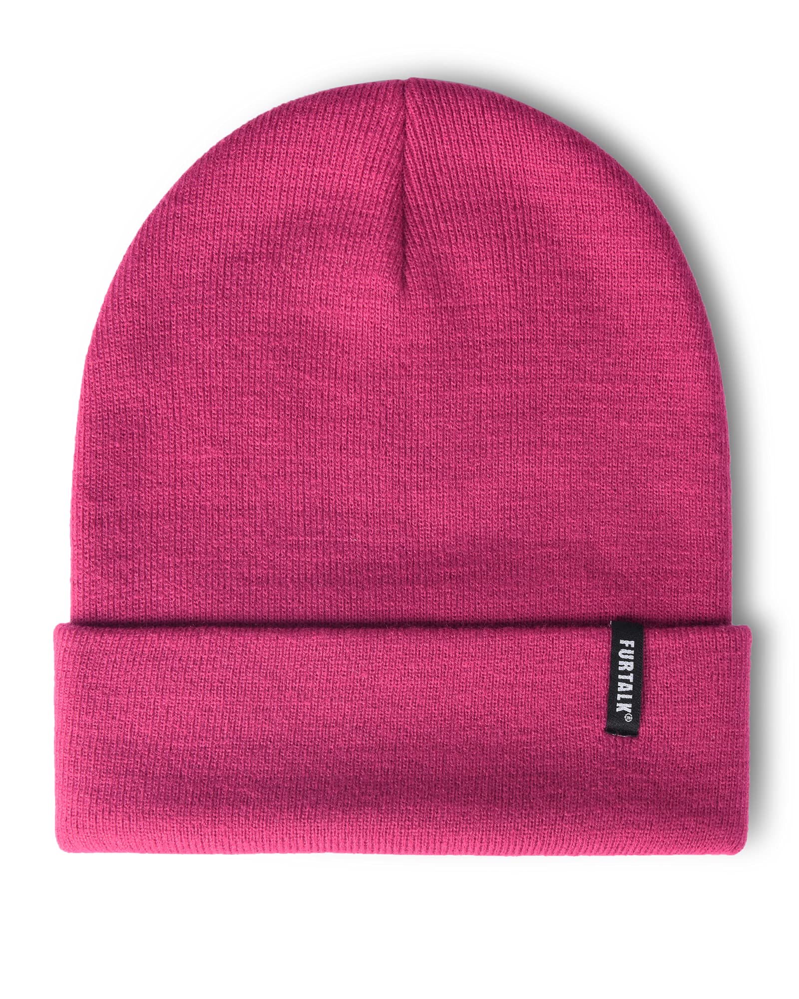 FURTALK Unisex Knit Beanie Hat - Soft Acrylic Winter Hat for Women & Men - Warm Cuffed Beanie for Cold Weather - Perfect for Skiing, Snowboarding & Outdoor Activities