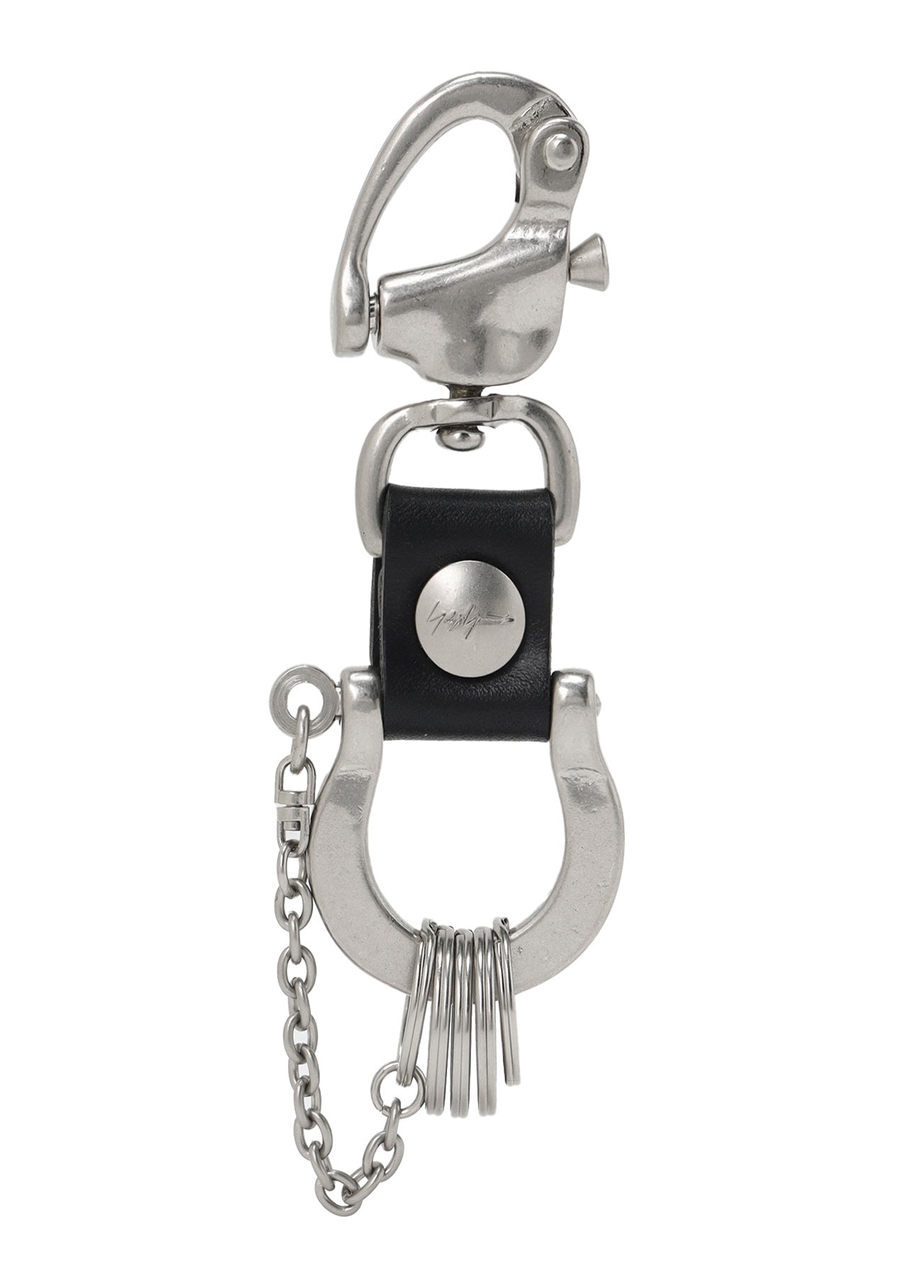 Premium Brass & Iron YY Signature Carabiner Clip - Heavy Duty Keychain Hook for Outdoor Gear, Hiking, Backpacking & Daily Use
