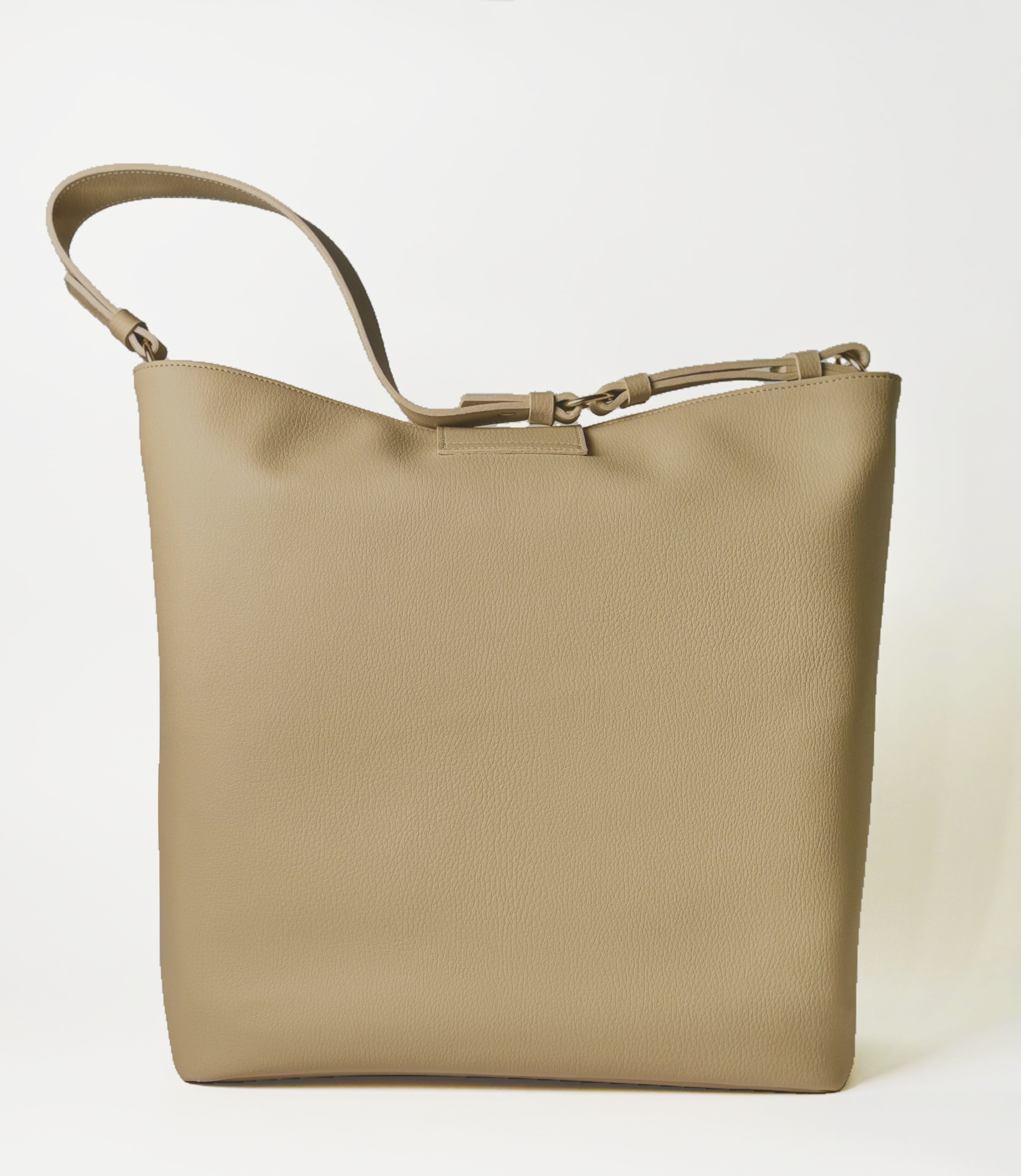 Stella Genuine Apple Leather Tote Bag for Women - Premium Beige Handbag | Perfect for Work, Travel & Everyday Use