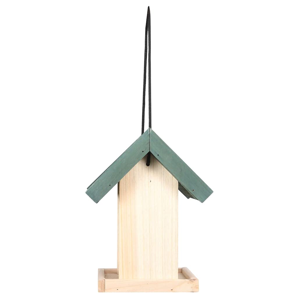 4-Piece Wooden Bird Feeder Set with Stand - Weatherproof Fir Wood Garden Birdhouse for Outdoor Use - Attract Wild Birds to Your Backyard, Patio or Garden Decor