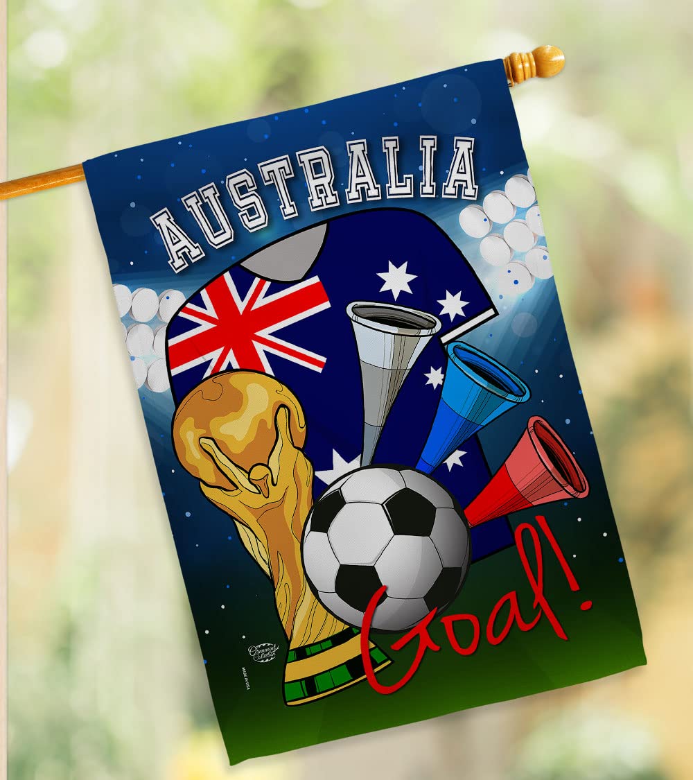 Australia World Cup Flag - Indoor Outdoor Soccer Decor for Fans