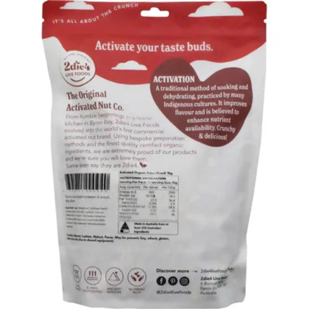 Organic Activated Paleo Muesli by 2DIE4 LIVE FOODS - 1kg | Gluten-Free Superfood Breakfast Cereal | Perfect for Keto, Vegan & Healthy Lifestyle
