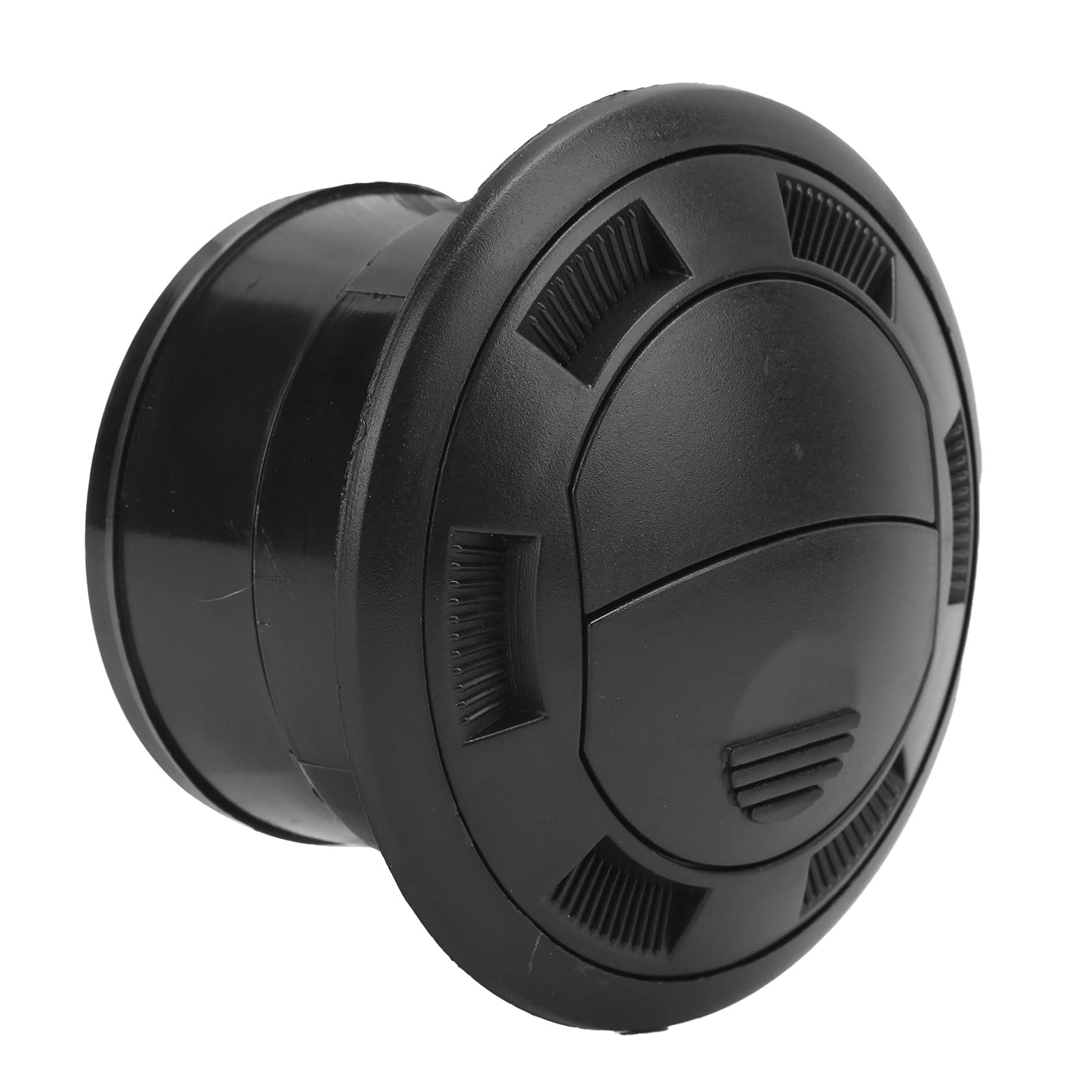 3 Inch Black ABS Dashboard Air Vent Deflector - Round AC Vent Outlet for Bus, RV, and Vehicles - Improve Airflow & Comfort While Driving