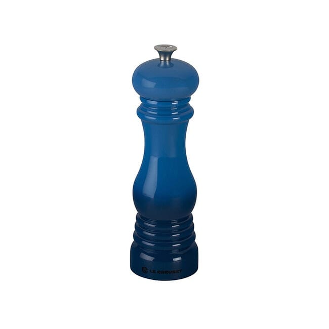 Le Creuset Classic Adjustable Pepper Mill - Premium Stainless Steel Grinder with Ceramic Mechanism, Multiple Colors (Black, White, Red) - Perfect for Kitchen, Dining Table & Gourmet Cooking