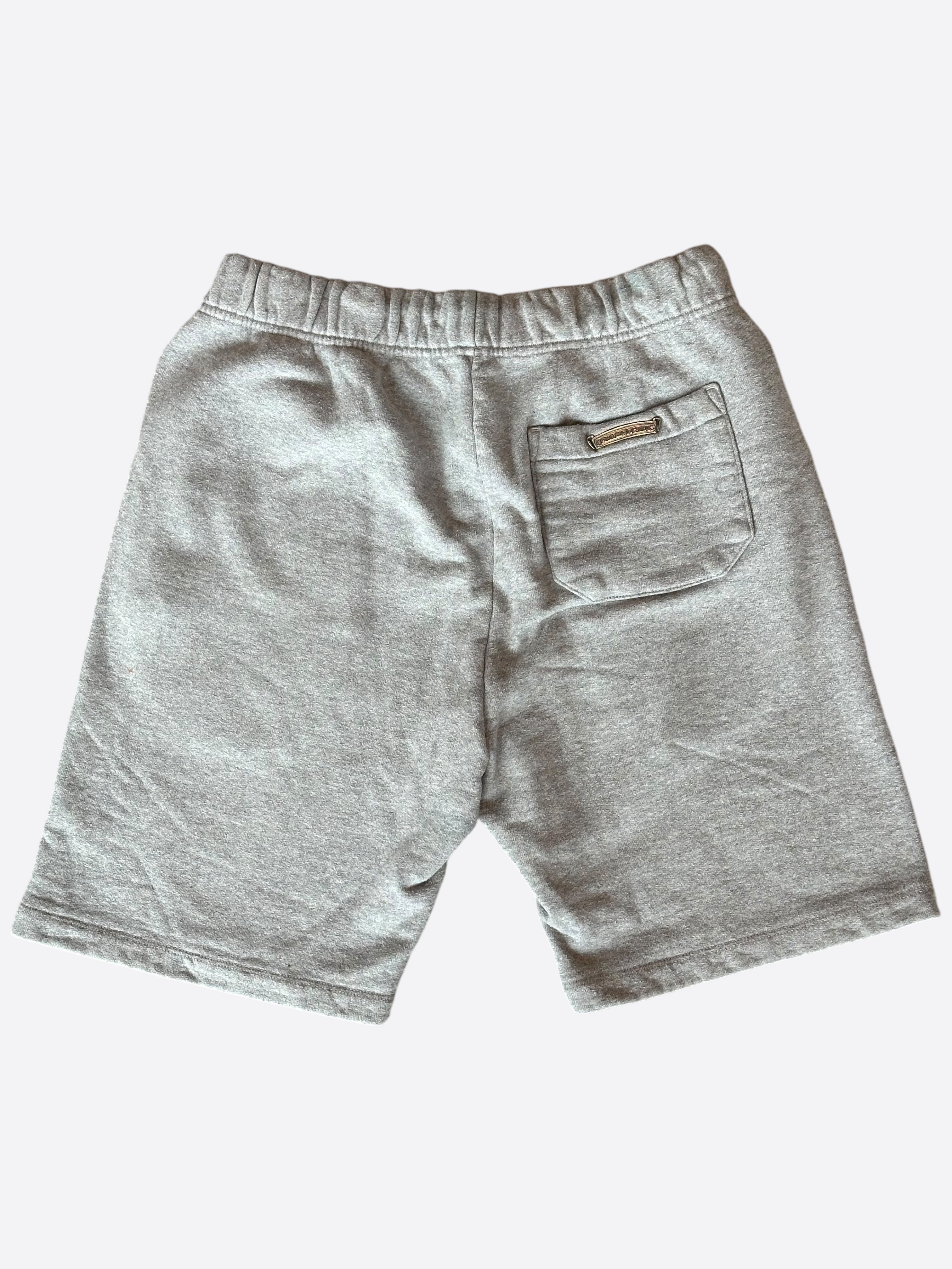 Chrome Hearts Grey & Black Triple Cross Patch Paper Jam Shorts - Stylish Streetwear for Men & Women | Perfect for Casual Outfits, Concerts & Urban Fashion