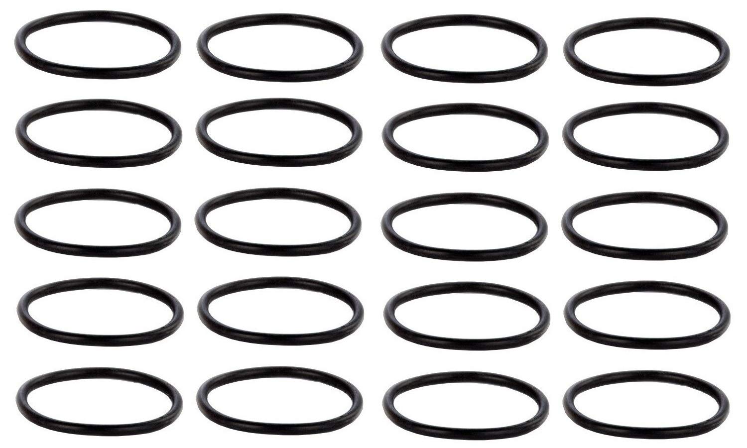 Eureka Commercial Vacuum Belt Replacement - Round & Tubular Style (20-Pack, Black) for Model #C2094 | Durable Vacuum Cleaner Belts for Commercial Cleaning & Maintenance