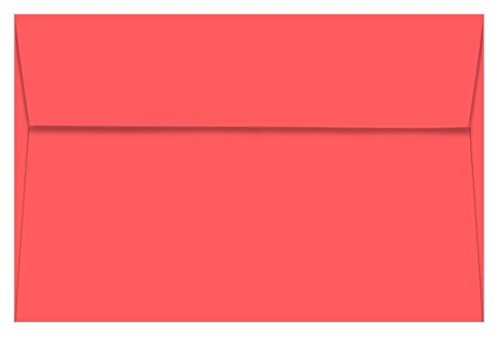 Premium Red Envelopes A10 Size 6 x 9.5 Inches - Matte Finish Straight Flap 60T Paper - Bulk Pack of 1000 for Chinese New Year, Weddings, Business Gifts & Money Giving Traditions