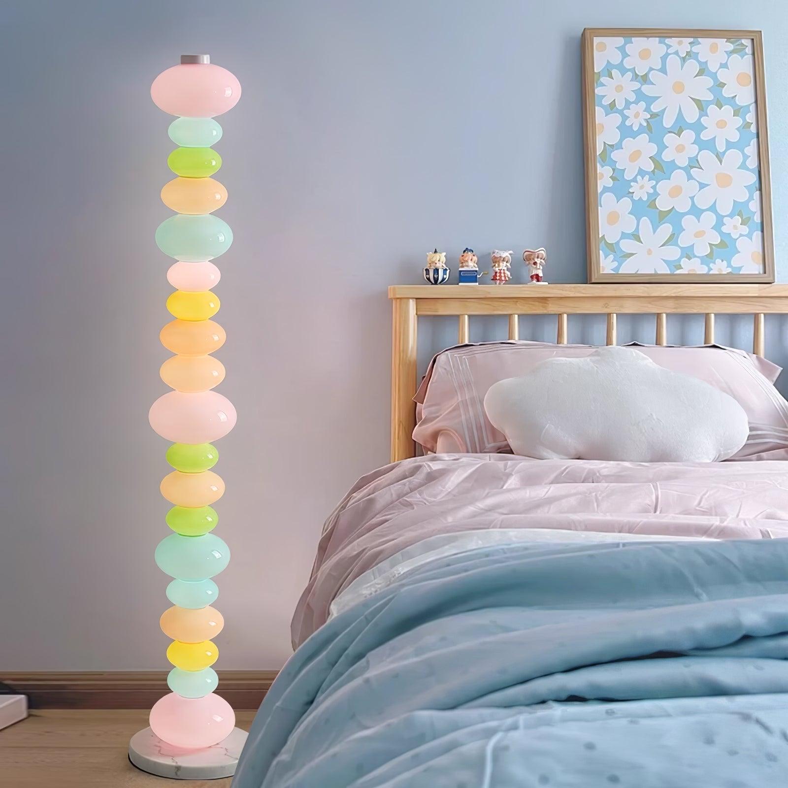 Modern LED Candy Floor Lamp for Living Room - Adjustable Brightness, Warm White Light, Perfect for Bedroom, Office, and Reading Nook