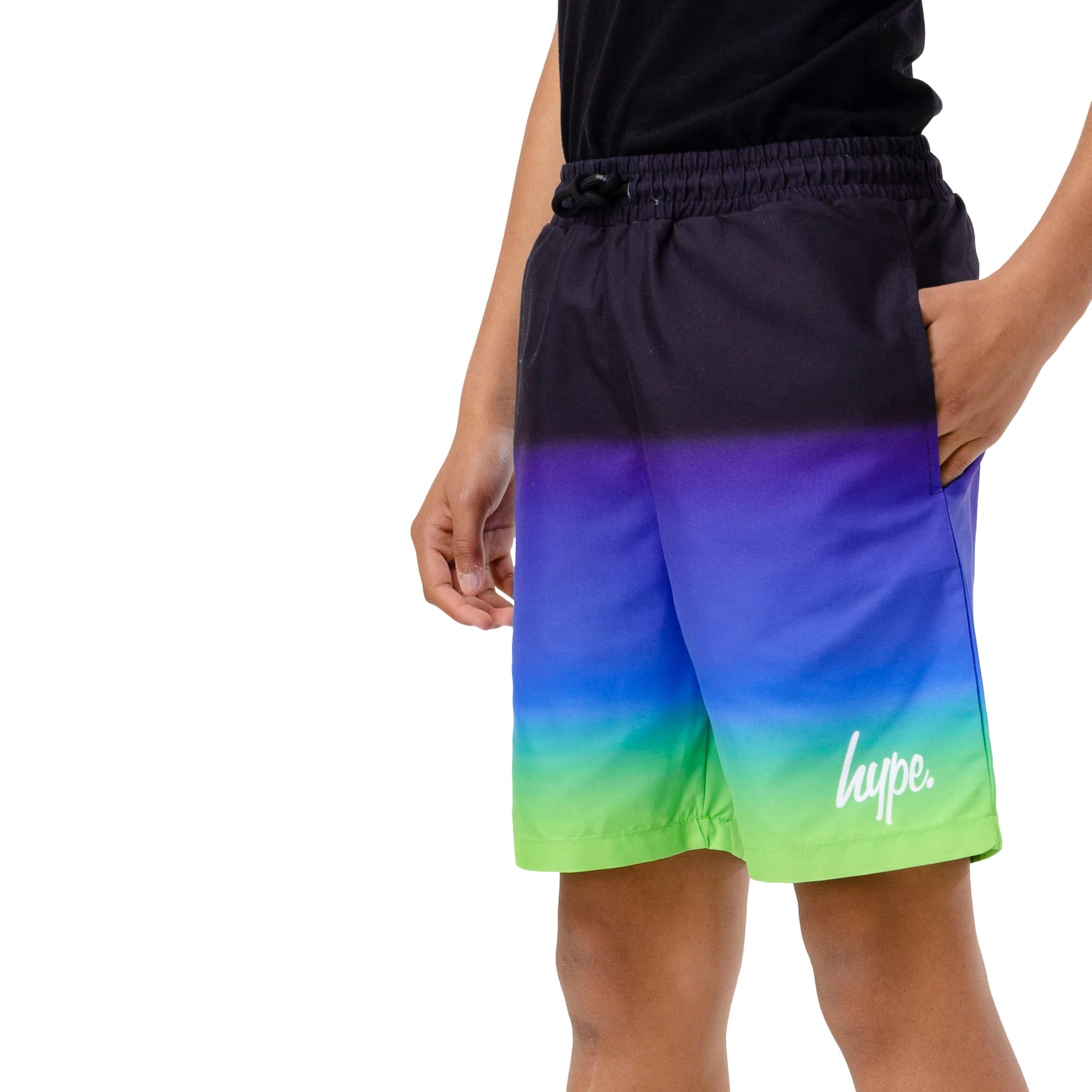 **Men's Quick-Dry Swim Shorts with Fade Design - Hype Boys Beachwear for Swimming, Surfing & Summer Vacation**