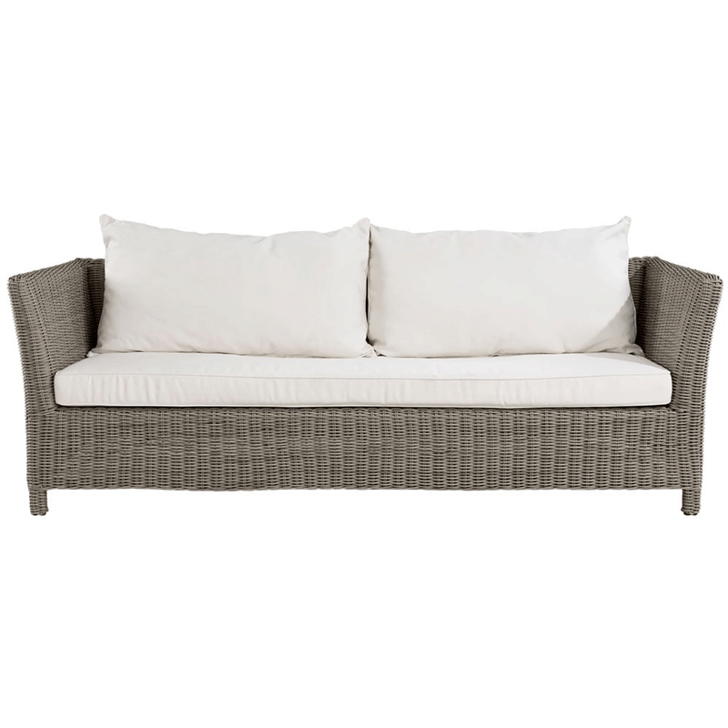 Artwood Augusta 3-Seater Outdoor Patio Sofa Set - Waterproof Wicker Furniture for Garden, Poolside, Deck & Backyard Relaxation
