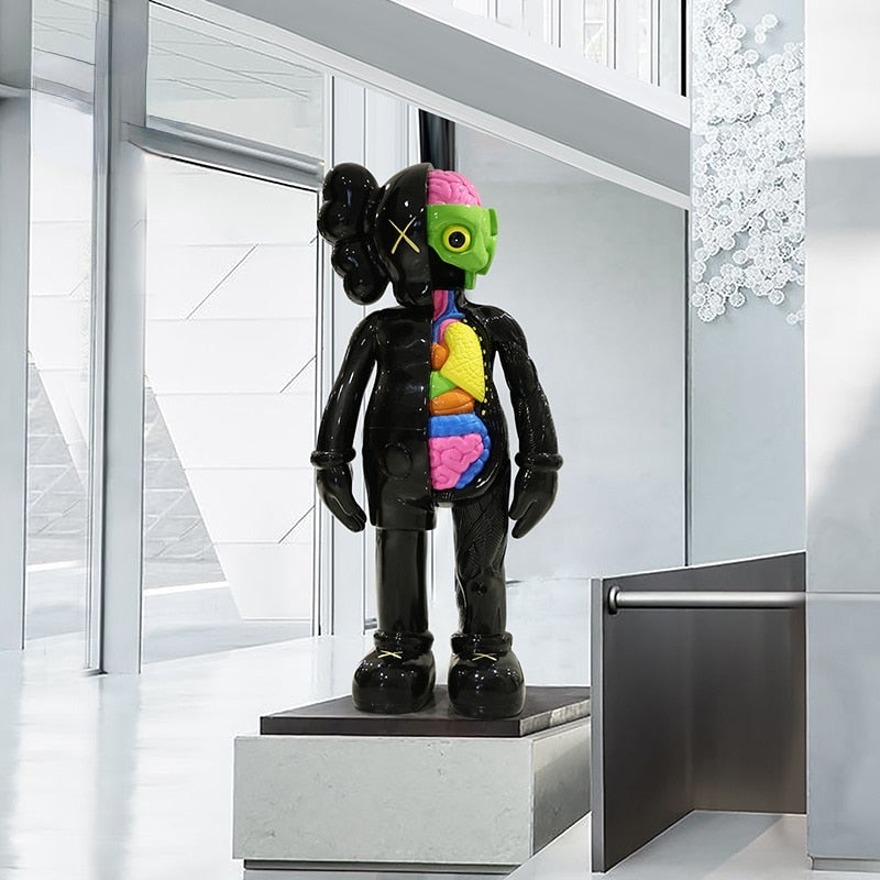 KAWS Dissected Companion 4-Foot Tall Collectible Statue – Limited Edition Art Figure for Home & Office Decor