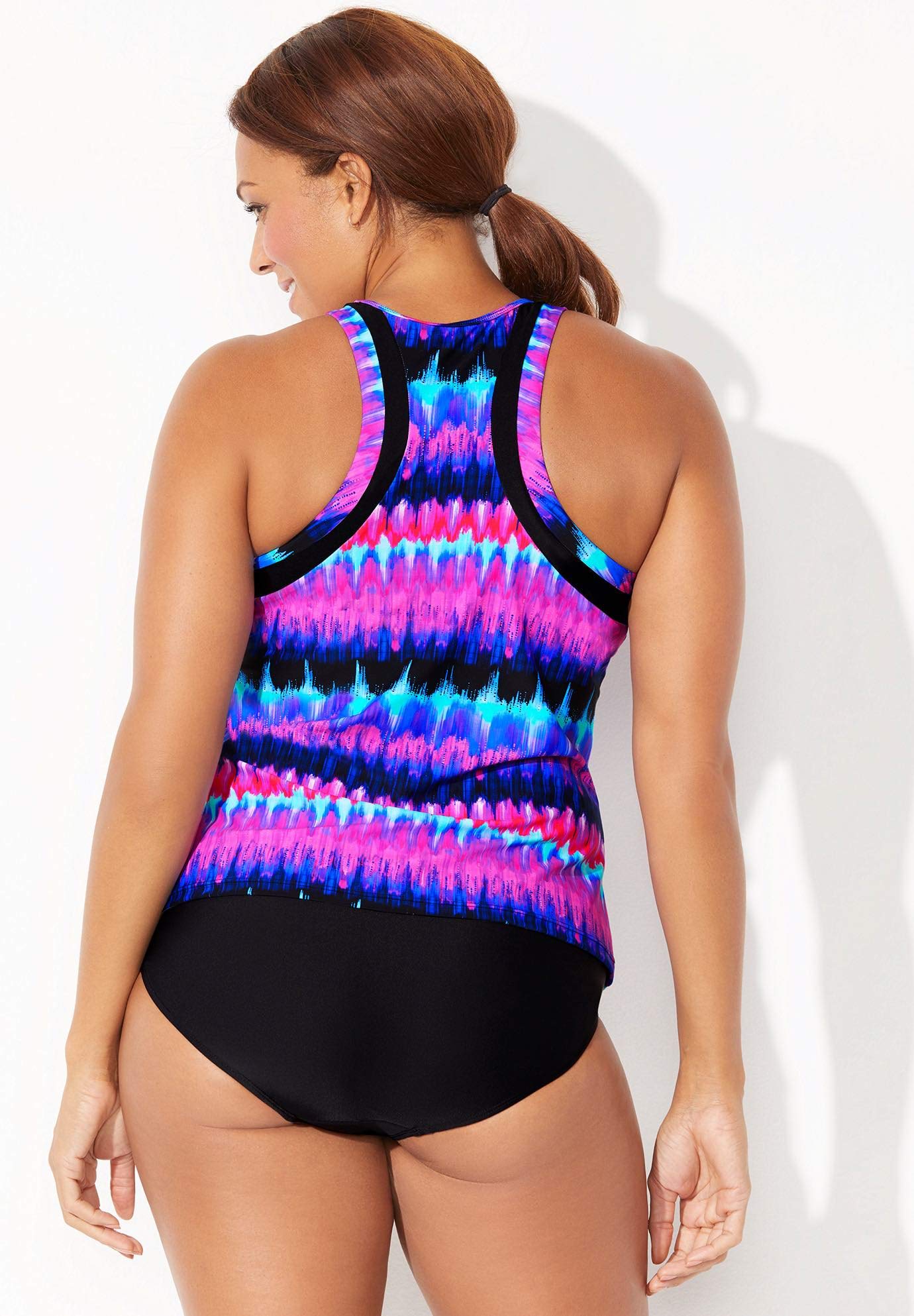 Chlorine-Resistant High Neck Racerback Tankini Set for Women - Swimwear for Pool, Beach & Water Sports | Swimsuits For All