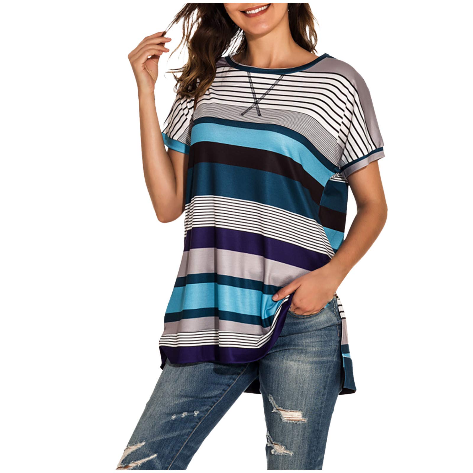 Women's Summer Short Sleeve Tops - Breathable Casual Golf Shirts for Women - Perfect for Outdoor Activities, Work & Travel
