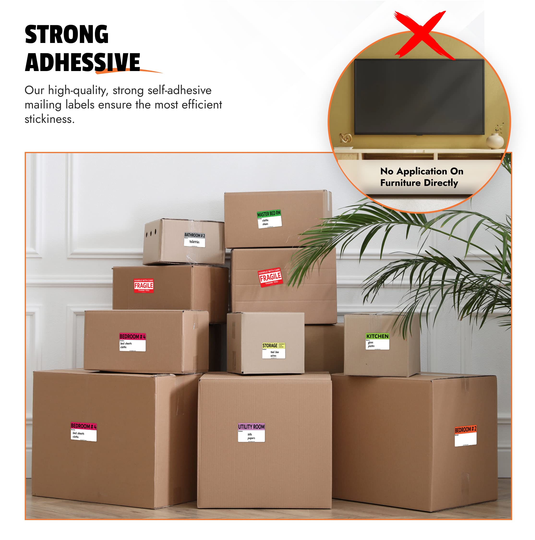 640 Pcs Moving Labels for Boxes - 2