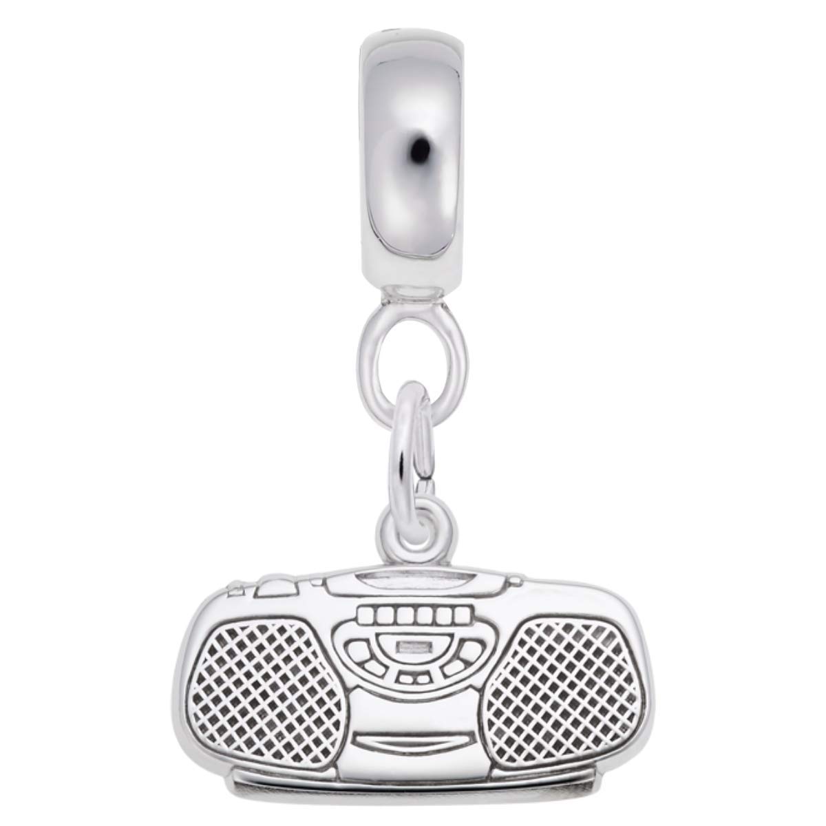 Boom Box Charm Dangle Beads for Jewelry Making - DIY Bracelet & Necklace Charms - Perfect for Hip Hop Style Accessories and Party Outfits
